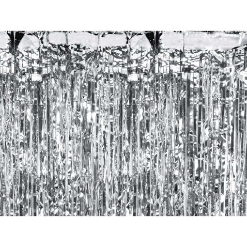 Picture of BACK DROP CURTAIN SILVER 100 X 200CM